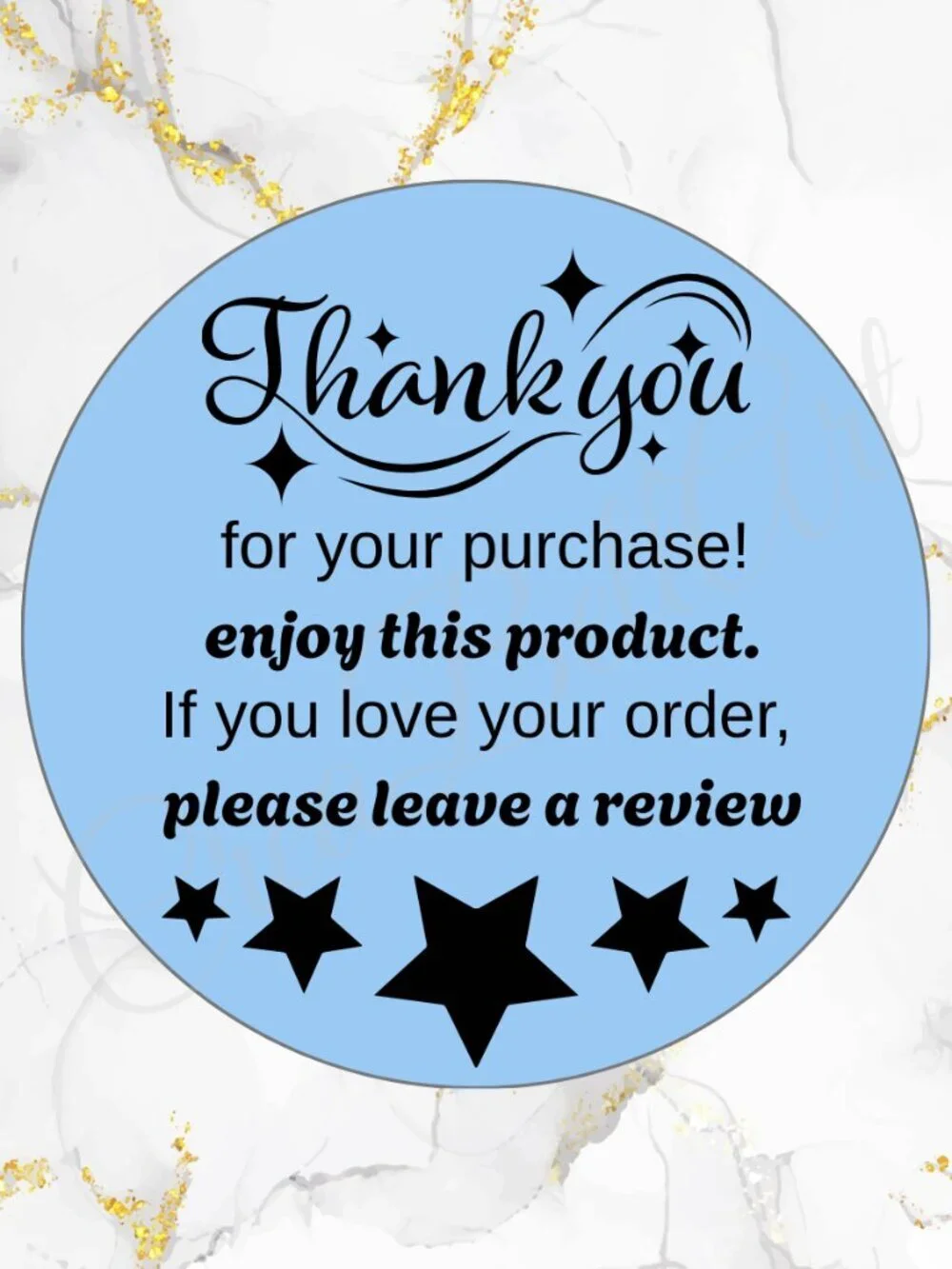100 Thank you Stickers | Shipping Stickers 2